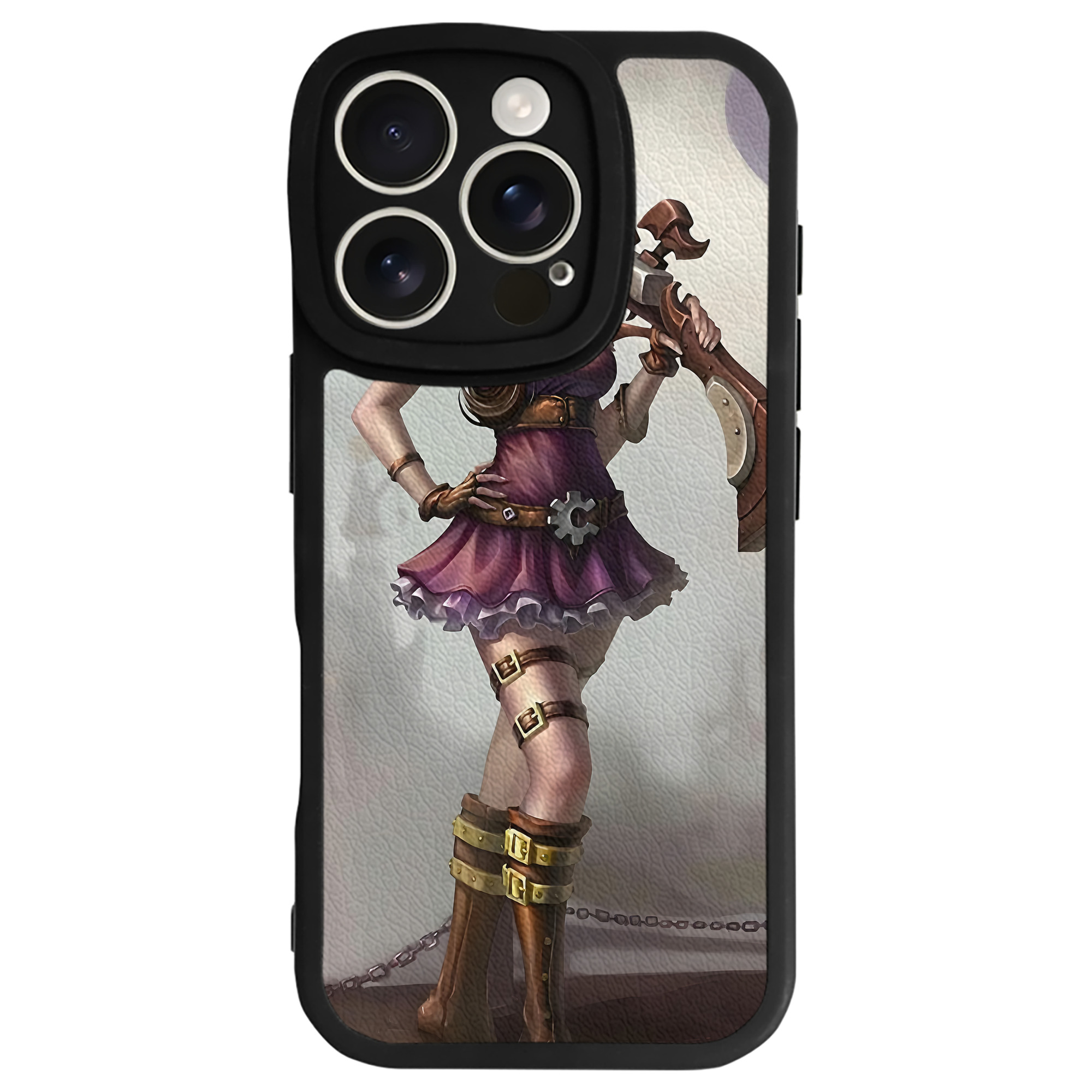 リーグ・オブ・レジェンド League of Legends LOL 【iPhone 16シリーズ対応】シリコンスマホケース（レザー調） 材質：シリコン